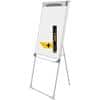 Bi-Office Freestanding Footbar Easel with Adjustable Height Mastervision 70 x 100 cm Shiny Dark Grey