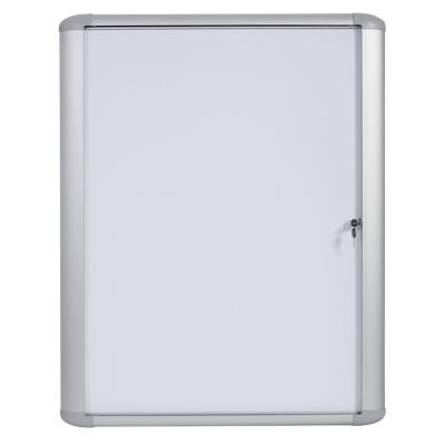Bi-Office Mastervision Outdoor Lockable Notice Board Magnetic 4 x A4 Wall Mounted 59.6 (W) x 68.8 (H) cm White