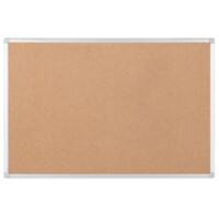Bi-Office Earth Notice Board Non Magnetic Wall Mounted Cork 120 (W) x 180 (H) cm Wood Brown
