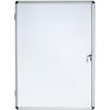 Bi-Office Enclore Earth Lockable Notice Board Magnetic 6 x A4 Wall Mounted 72 (W) x 67.4 (H) cm White