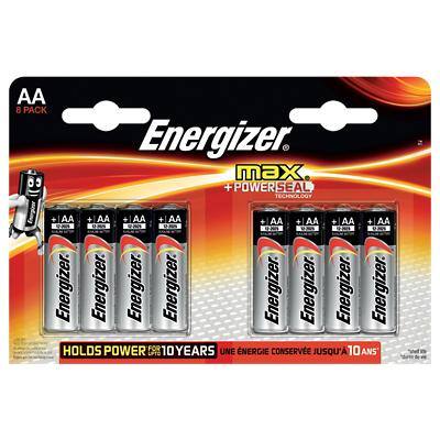 Energizer Batteries Max AA 8 Pieces