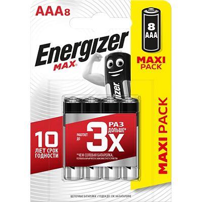Energizer Batteries Max AAA 8 Pieces