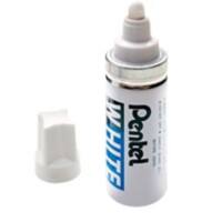 Pentel 100w Permanent Marker Bullet 6 mm White Waterproof Pack of 12