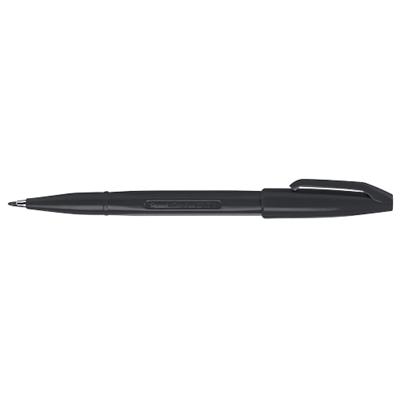 Pentel Sign Pen Fibre Tipped Broad 1.0 mm Black Pack of 12