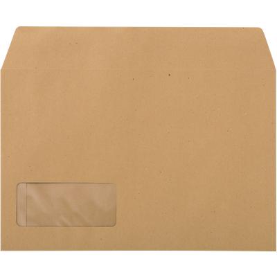 Exacompta Envelopes 145 x 220mm Self Seal Window 90gsm Brown Pack of 1000