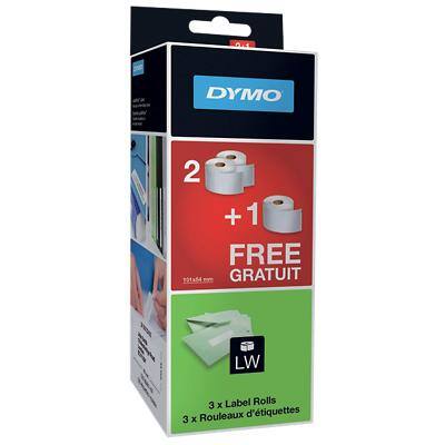 DYMO Multi Purpose Labels LW on White 101 x 54 mm 3 Pieces of 220 Labels