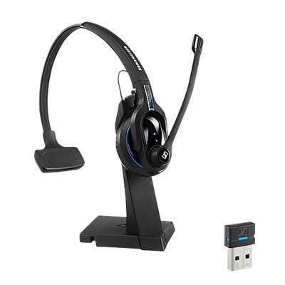 EPOS Sennheiser IMPACT MB Pro 1 UC ML Wireless Mono Headset Over the Head With Noise Cancellation Bluetooth With Microphone Black