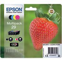 Epson 29 Original Ink Cartridge C13T29864012 Black& 3 Colours Multipack Pack of 4