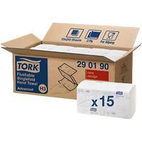 Tork Hand Towels H3 V-fold White 2 Ply 290190 Pack of 15 of 250 Sheets