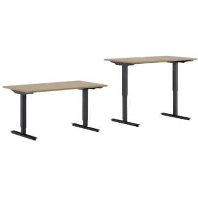 EFG Sit Stand Desk BRO12ME24 Oak 1,200 mm  x  800 mm