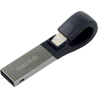 SanDisk USB 3.0 Flash Drive iXpand 32 GB Black, Silver