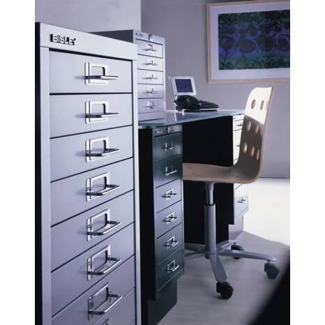 Bisley Steel Multi Drawer Cabinet 15 Drawers 279 x 380 x 860 mm
