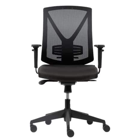 Realspace Karl Office Chair Synchro Tilt Mesh Height Adjustable Black 110 kg 640 W x 695 D mm Viking Direct UK