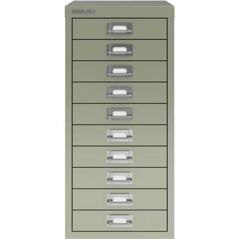 Bisley Steel Multi Drawer Cabinet 10 Drawers 279 x 380 x 590 mm