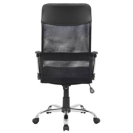 Realspace Mosil Office Chair Basic Tilt Mesh Fixed Armrest Height Adjustable Seat Black 110 kg Viking Direct UK