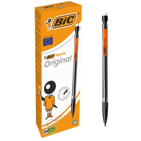 BIC Mechanical Pencil Matic Medium Black Pack of 12 Viking Direct UK