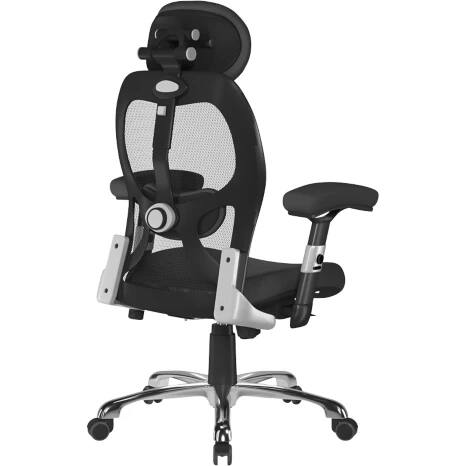 Nautilus Office Chair Mesh Height-Adjustable Armrest Black 154 kg