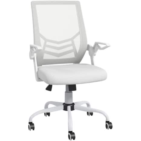 Vinsetto Office Chair Basic Tilt 2D Armrest White 120 kg 921