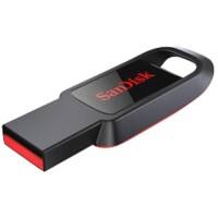 SanDisk USB 2.0 Flash Drive Cruzer Spark 128 GB Black, Red