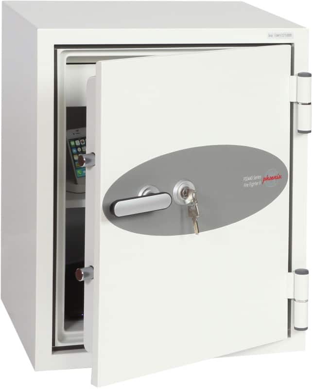 Phoenix Fire Safe with Key Lock FS0441K Fire Fighter 63L 640 x 500 x 500 mm White
