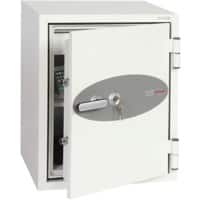 Phoenix Fire Safe with Key Lock FS0441K 63L 640 x 500 x 500 mm White