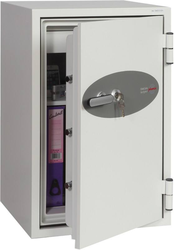 Phoenix Fire Safe with Key Lock FS0442K 84L 820 x 520 x 520 mm White