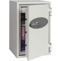 Phoenix Fire Safe with Key Lock FS0442K 84L 820 x 520 x 520 mm White