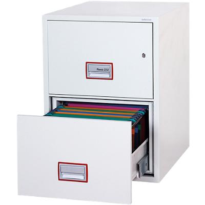 Phoenix Filing Cabinet with Key Lock FS2262K 62L 720 x 530 x 810 mm White