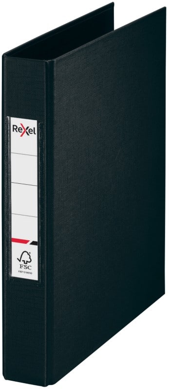 Rexel Choices 25 mm Ring Binder PP (Polypropylene) A5 2 Rings Black