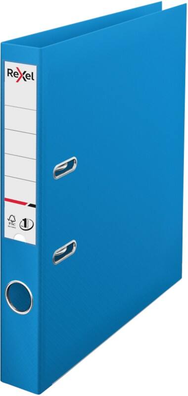 Rexel No.1 Choices Narrow Lever Arch File A4 52 mm Blue 2 Rings 2115507 Polypropylene Smooth Portrait
