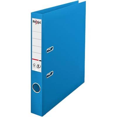 Rexel No.1 Choices Lever Arch File A4 52 mm Blue 2 ring 2115507 Polypropylene Smooth Portrait