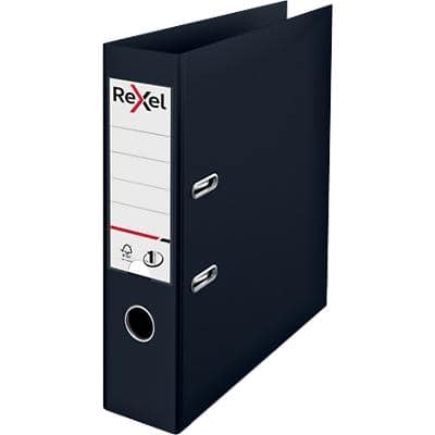Rexel Choices Lever Arch File A4 72 mm Black 2 ring PP (Polypropylene) Smooth Portrait