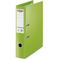 Rexel No.1 Choices Lever Arch File A4, Foolscap 72 mm Green 2 ring 2115514 Polypropylene Smooth Portrait