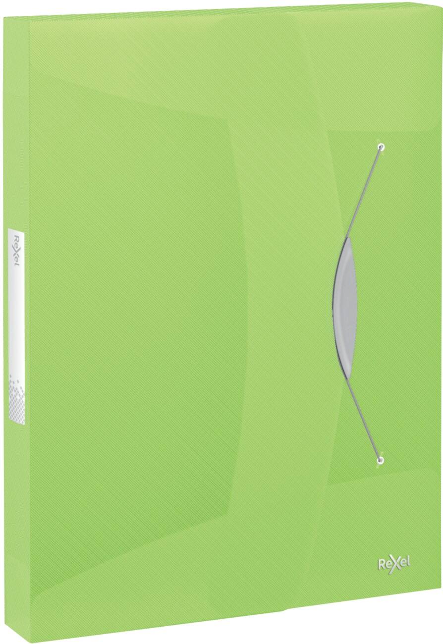 Rexel Choices Box File A4 40 mm Translucent Polypropylene Green ...
