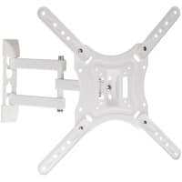 Proper Heavy Duty Swing Arm TV Wall Bracket Non Height Adjustable 55 " White