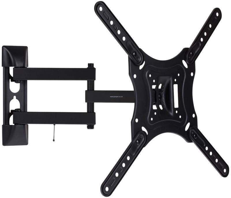 ProperAV Heavy Duty Swing Arm TV Wall Bracket 55 " Black