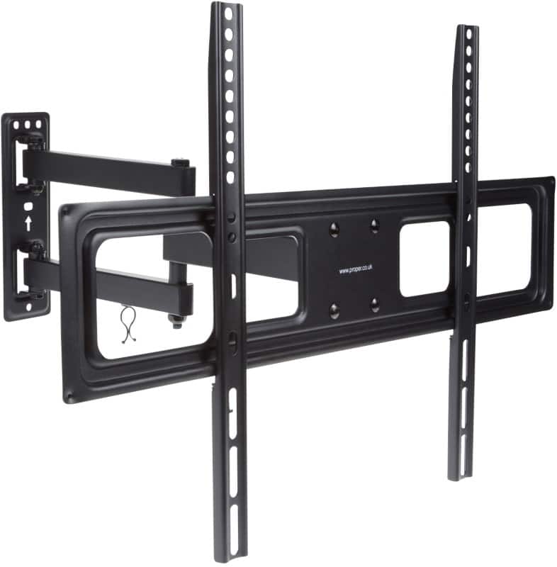 ProperAV Swing Arm TV Wall Bracket 70 "  Black