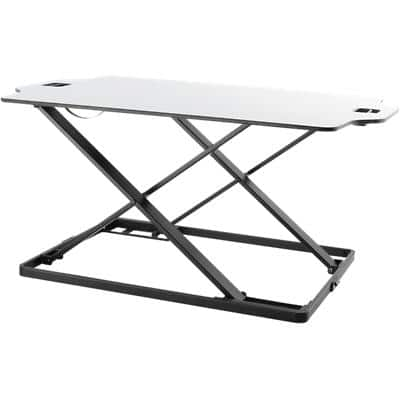 Proper Sit-Stand Workstation 795 x 540 x 30 - 400mm White & Black