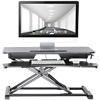 Proper Ultra Slim Sit Stand Workstation Height Adjustable 800 x 615 x 500 mm Black