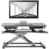 Proper Sit-Stand Workstation Ultra Slim 800 x 615 x 106 - 500 mm Black