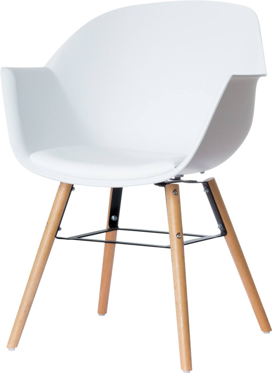 Paperflow Chair Wiseman White, Black & Beach Pack of 2 | Viking Direct UK