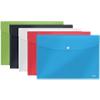 Rexel Choices Document Wallets 2115673 A5 Embossed Polypropylene 200 Micron Assorted Pack of 5