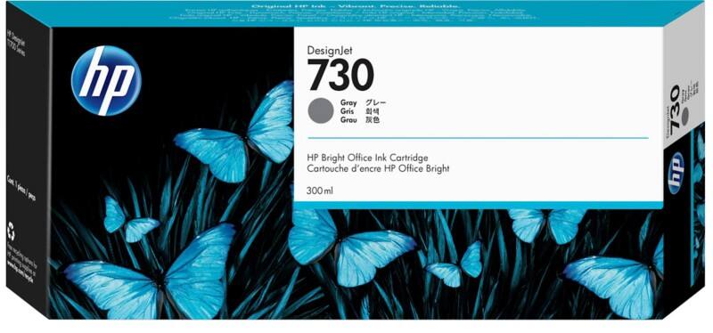 HP 730 Original Ink Cartridge P2V72A Grey
