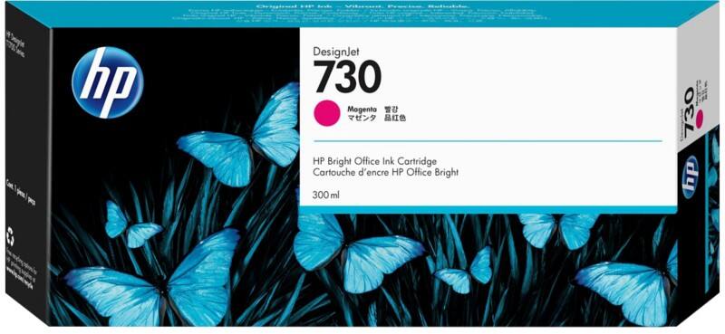 HP 730 Original Ink Cartridge P2V69A Magenta
