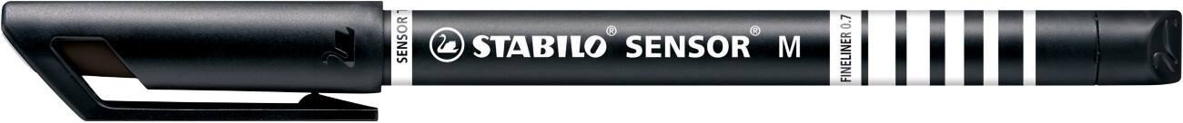 STABILO Felt Pen Sensor M Black 0.7 mm | Viking Direct UK