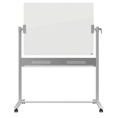 Nobo Freestanding Magnetic Mobile Glassboard 120 x 90 cm Brilliant White