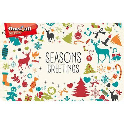 One4all Christmas Gift Card Seasons Greetings £250 Assorted