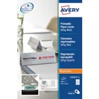 AVERY Zweckform Place Card 185 gsm White Pack of 25 Sheets of 4 Cards