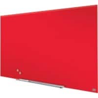 Nobo Impression Pro Wall Mountable Magnetic Whiteboard Glass 126 x 71 cm Red