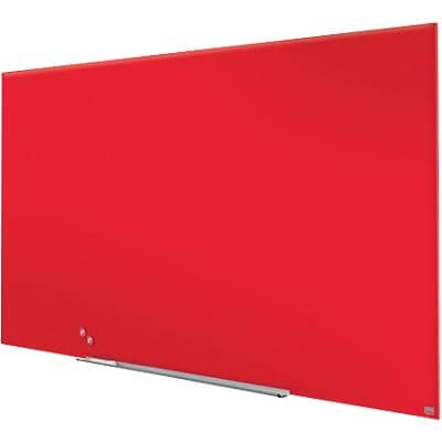 Nobo Impression Pro Wall Mountable Magnetic Whiteboard Glass 190 x 100 cm Red
